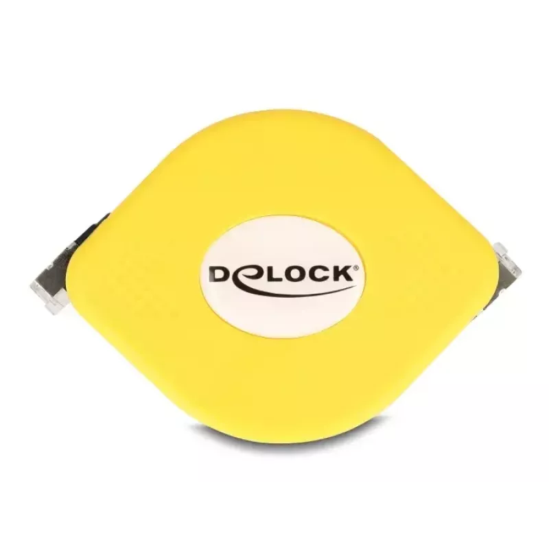 DeLOCK RJ45 ištraukiamas laidas Cat.6A STP 1,5 m juodas geltonas