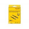 DeLOCK USB 40 Gbps duomenų ir greito įkrovimo koaksialinis kabelis 1 m USB PD 3.1 240 W