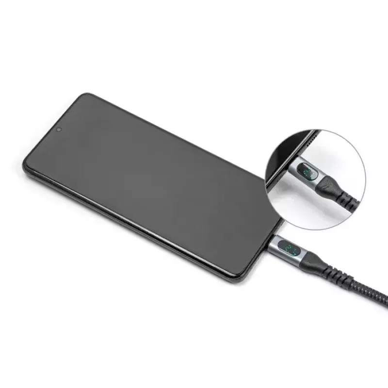 DeLOCK USB 40 Gbps duomenų ir greito įkrovimo koaksialinis kabelis 1 m USB PD 3.1 240 W