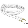 Audio kabelis 3,5 mm kištukas į kištuką DeLOCK 83443 5 m baltas