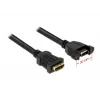 HDMI laidas DeLOCK 0,25 m 2xHDMI