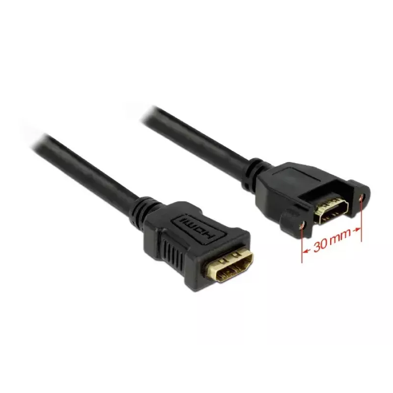 HDMI laidas DeLOCK 0,25 m 2xHDMI