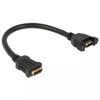 HDMI laidas DeLOCK 0,25 m 2xHDMI