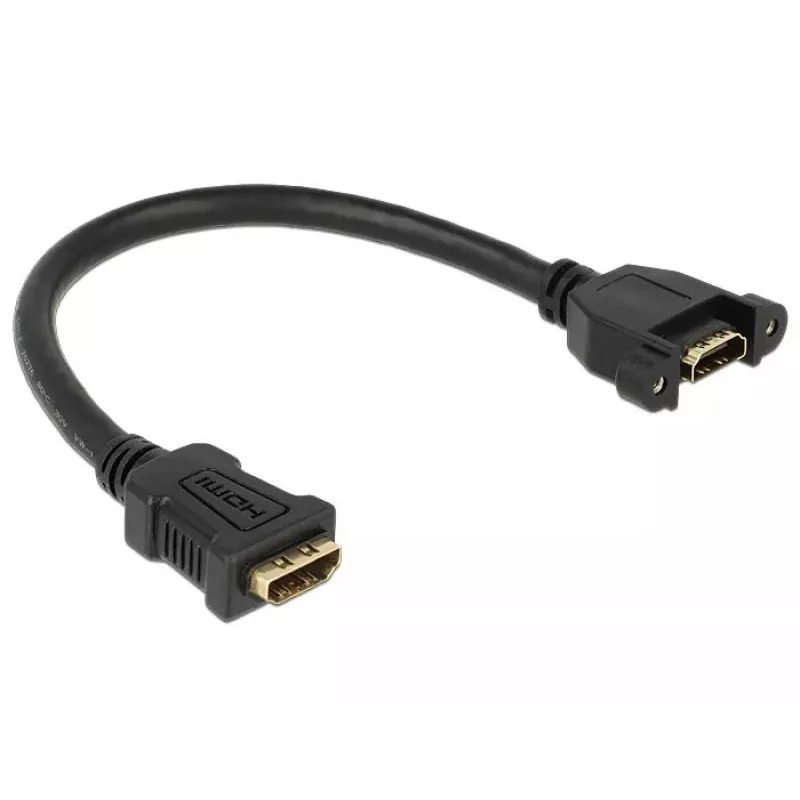 HDMI laidas DeLOCK 0,25 m 2xHDMI
