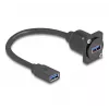 DeLOCK D tipo USB laidas, Type-A moteriška jungtis į Type-A moterišką jungtį, 5 Gbps, 20 cm