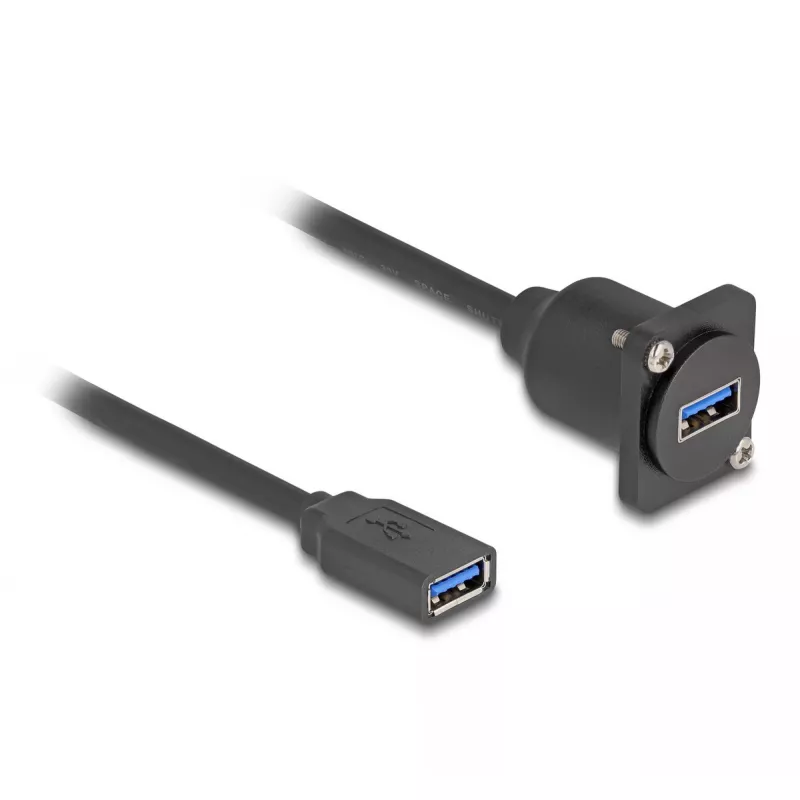 DeLOCK D tipo USB laidas, Type-A moteriška jungtis į Type-A moterišką jungtį, 5 Gbps, 20 cm
