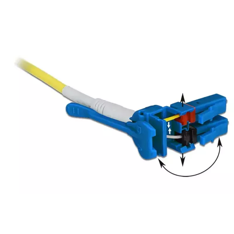 Skaidulinės optikos kabelis DeLOCK 85086 5 m LC geltonas