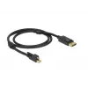 DisplayPort laidas DeLOCK 83721 Mini DisplayPort 1 m juodas