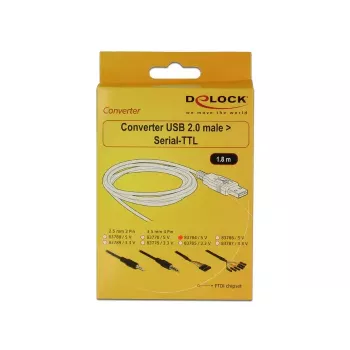 USB laidas DeLOCK 1,8m USB2.0-A/TTL 6-p juodas