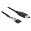 USB laidas DeLOCK 1,8m USB2.0-A/TTL 6-p juodas