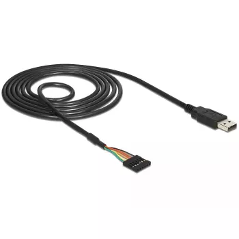 USB laidas DeLOCK 1,8m USB2.0-A/TTL 6-p juodas