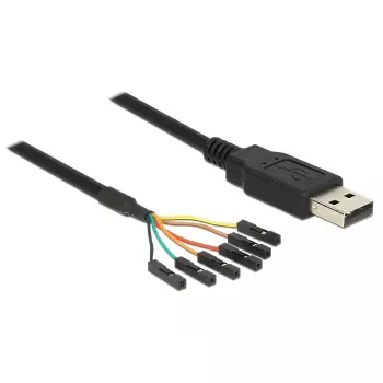USB kabelis DeLOCK 1,8 m USB2.0-A/TTL 6 kontaktų juodas