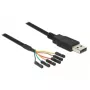 USB kabelis DeLOCK 1,8 m USB2.0-A/TTL 6 kontaktų juodas