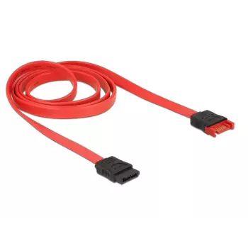 SATA laidas DeLOCK 83956 1 m SATA 7-pin juoda raudona