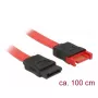 SATA laidas DeLOCK 83956 1 m SATA 7-pin juoda raudona