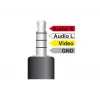 Garo kabelis DeLOCK 84724 1.5m 3.5mm 3 x RCA juodas