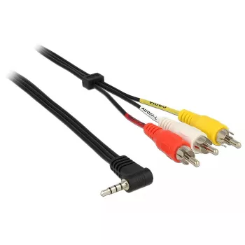 Garo kabelis DeLOCK 84724 1.5m 3.5mm 3 x RCA juodas