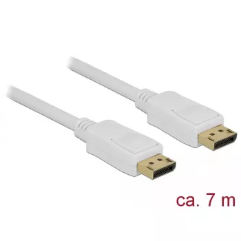 DisplayPort laidas DeLOCK 84861 7 m Baltas