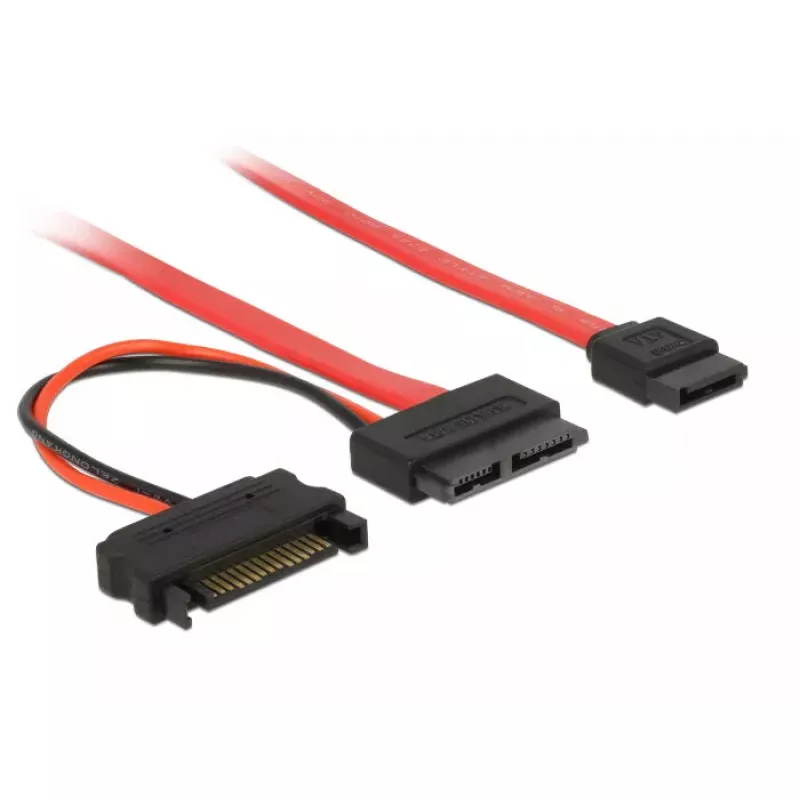 SATA laidas DeLOCK 0,3 m raudonas