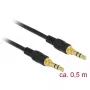 Garso kabelis DeLOCK 85545 0,5 m 3,5 mm juodas