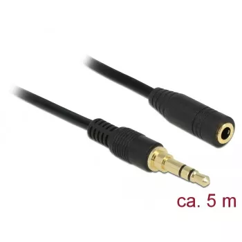 Garso kabelis DeLOCK 85590 5m 3.5mm juodas
