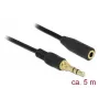 Garso kabelis DeLOCK 85590 5m 3.5mm juodas