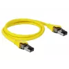 Tinklo kabelis DeLOCK 86581 RJ-45 Cat8.1 1m geltonas