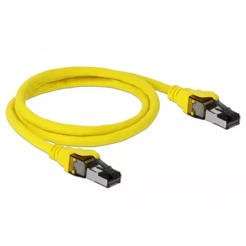 Tinklo kabelis DeLOCK 86581 RJ-45 Cat8.1 1m geltonas