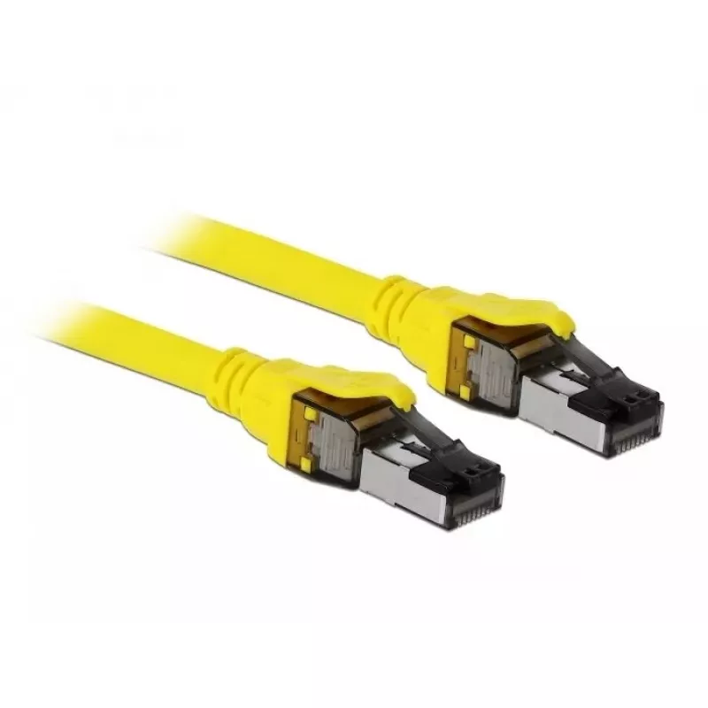 Tinklo kabelis DeLOCK 86581 RJ-45 Cat8.1 1m geltonas