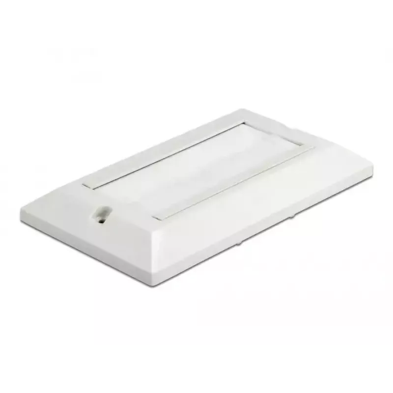 Sieninė plokštelė DeLOCK 66496 balta