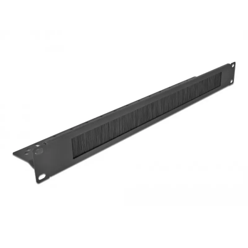 Kabelių valdymo panelė DeLOCK 19 colių kabelis Management Brush Strip juoda