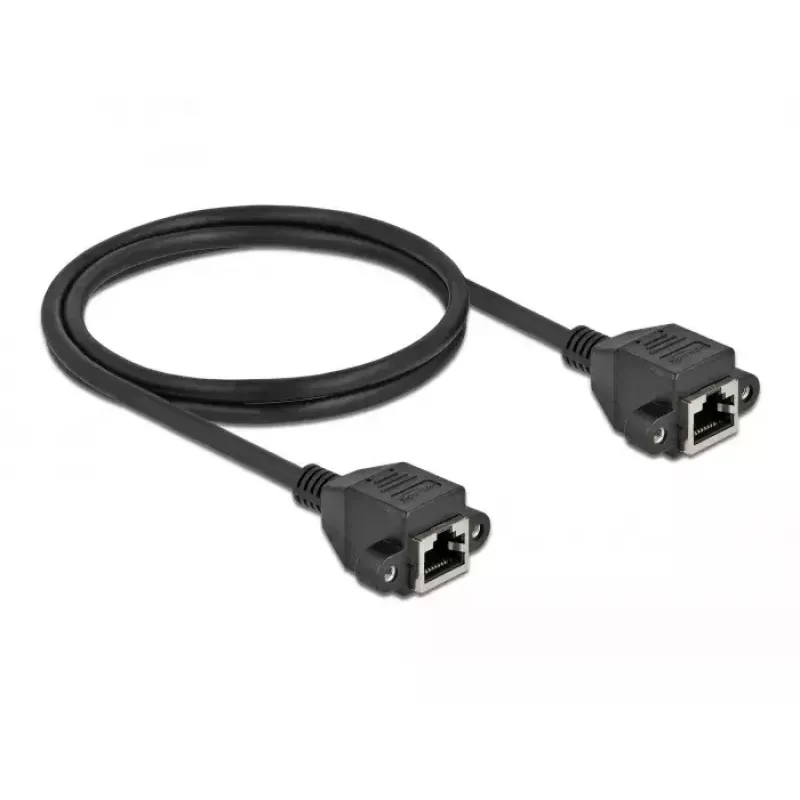 Tinklo kabelis DeLOCK Cat.6A RJ45 į RJ45 1 m juodas