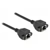 Tinklo kabelis DeLOCK Cat.6A RJ45 į RJ45 1 m juodas