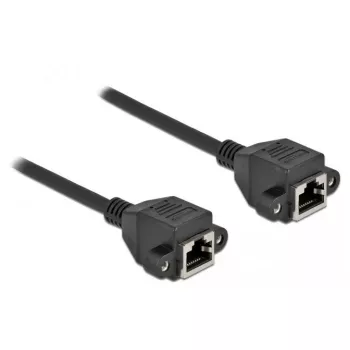 Tinklo kabelis DeLOCK Cat.6A RJ45 į RJ45 1 m juodas