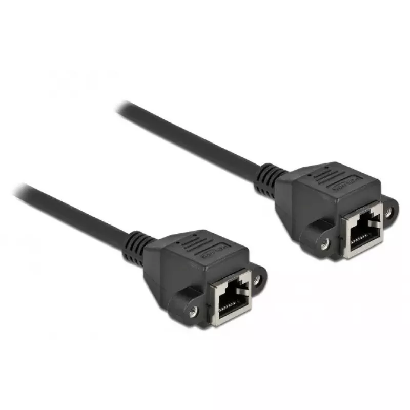 Tinklo kabelis DeLOCK Cat.6A RJ45 į RJ45 1 m juodas