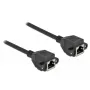 Tinklo kabelis DeLOCK Cat.6A RJ45 į RJ45 1 m juodas
