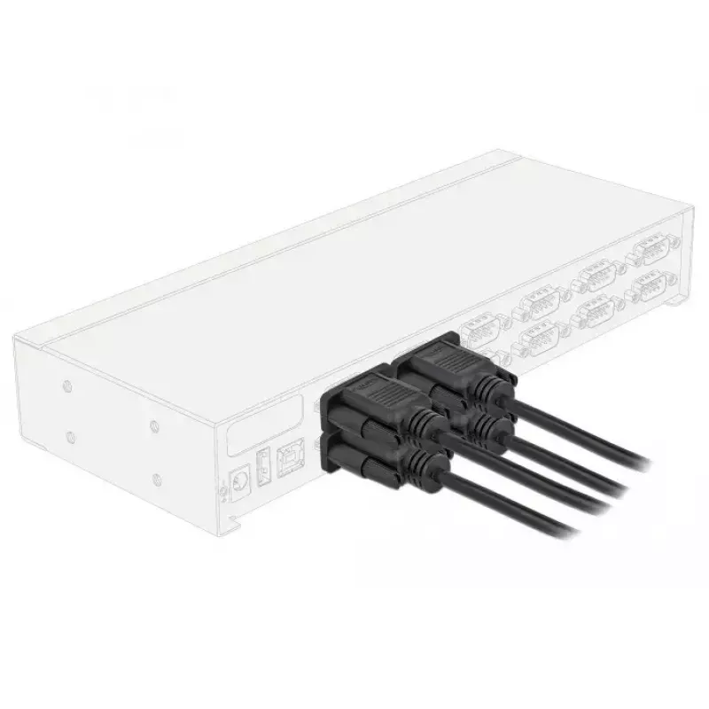 Serijinis laidas RS-232 DeLOCK 87472 2 m lizdas–lizdas