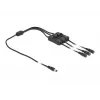 DC laidas DeLOCK 86795 5,5 x 2,1 mm kištukas į 3 lizdus su jungikliu 1 m