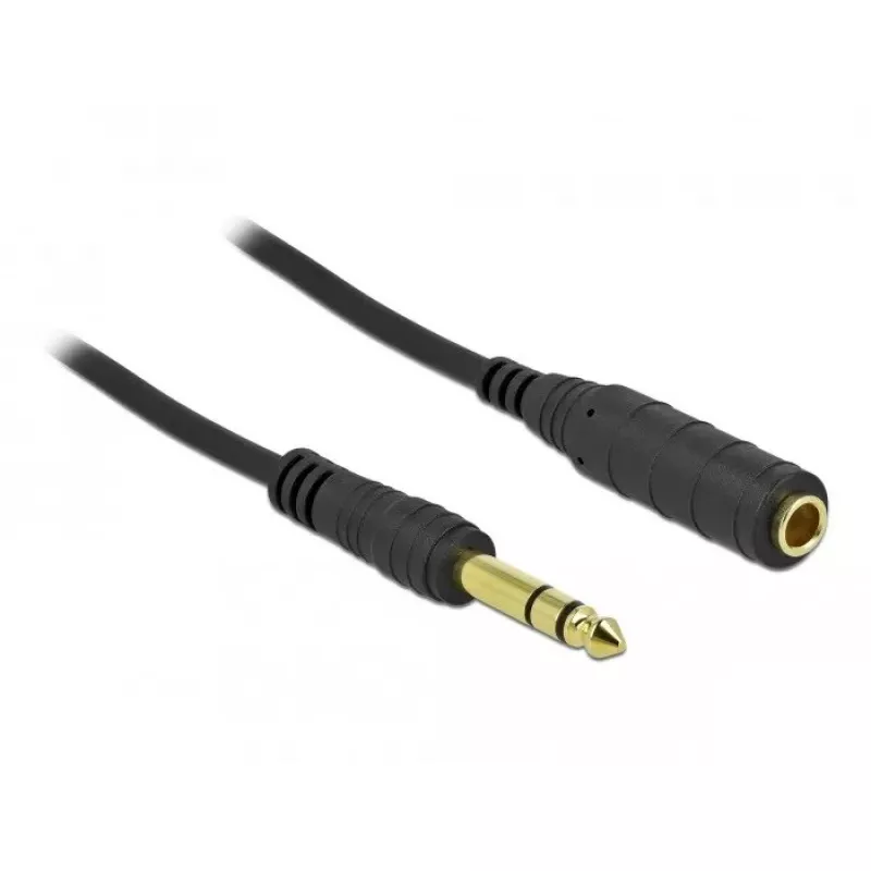 Stereo Jack ilginamasis laidas DeLOCK 86767 6,35 mm 5 m juodas