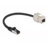 Kabelis RJ45 kištukas į Keystone modulį RJ45 lizdas DeLOCK 87022
