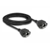 DELOCK RJ50 ilginamasis kabelis lizdas–lizdas S/FTP 5 m juodas