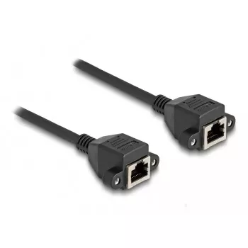 DELOCK RJ50 ilginamasis kabelis lizdas–lizdas S/FTP 5 m juodas