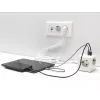 DeLOCK 11497 lizdas CEE 7/3 + USB baltas 250V 16A