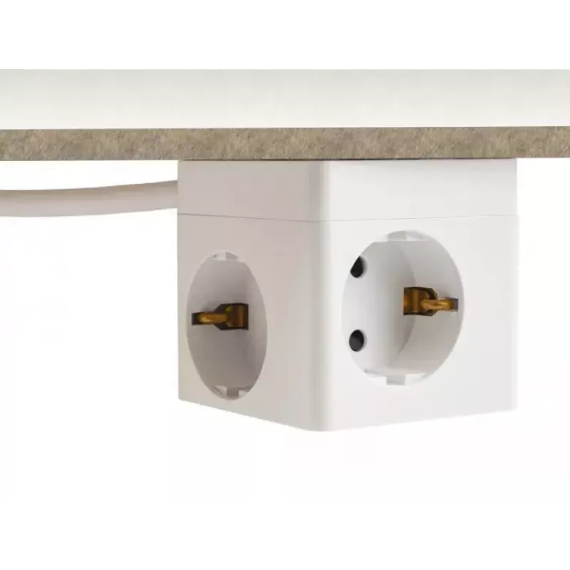 DeLOCK 11497 lizdas CEE 7/3 + USB baltas 250V 16A