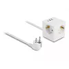 DeLOCK 11497 lizdas CEE 7/3 + USB baltas 250V 16A