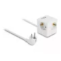 DeLOCK 11497 lizdas CEE 7/3 + USB baltas 250V 16A