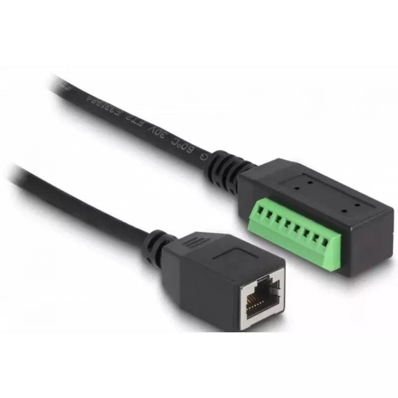 DeLOCK RJ45 laidas Cat.5e lizdas į gnybtų bloko adapterį 21,5 cm