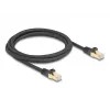 Tinklo kabelis DeLOCK RJ45 80318 kištukas–kištukas Cat.6A 2m juodas