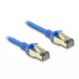 DeLOCK RJ45 tinklo kabelis Cat.8.1 F/FTP plonas 0,5 m mėlynas