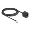 DeLOCK telefono laidas RJ11 kištukas į RJ45 lizdą, juodas, 3 m
